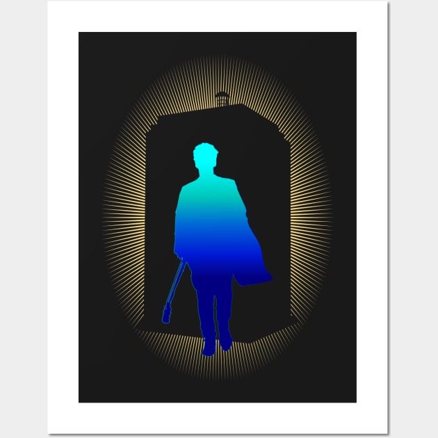 THE 12TH DOCTOR IS BLUE Wall Art by KARMADESIGNER T-SHIRT SHOP